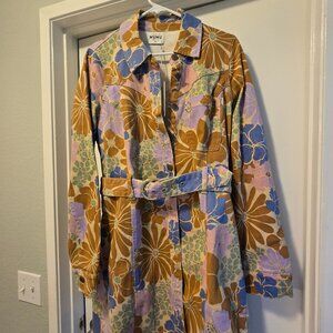 Show Me Your Mumu Durango Dress - Sage Retro Garden Size XL - NWT